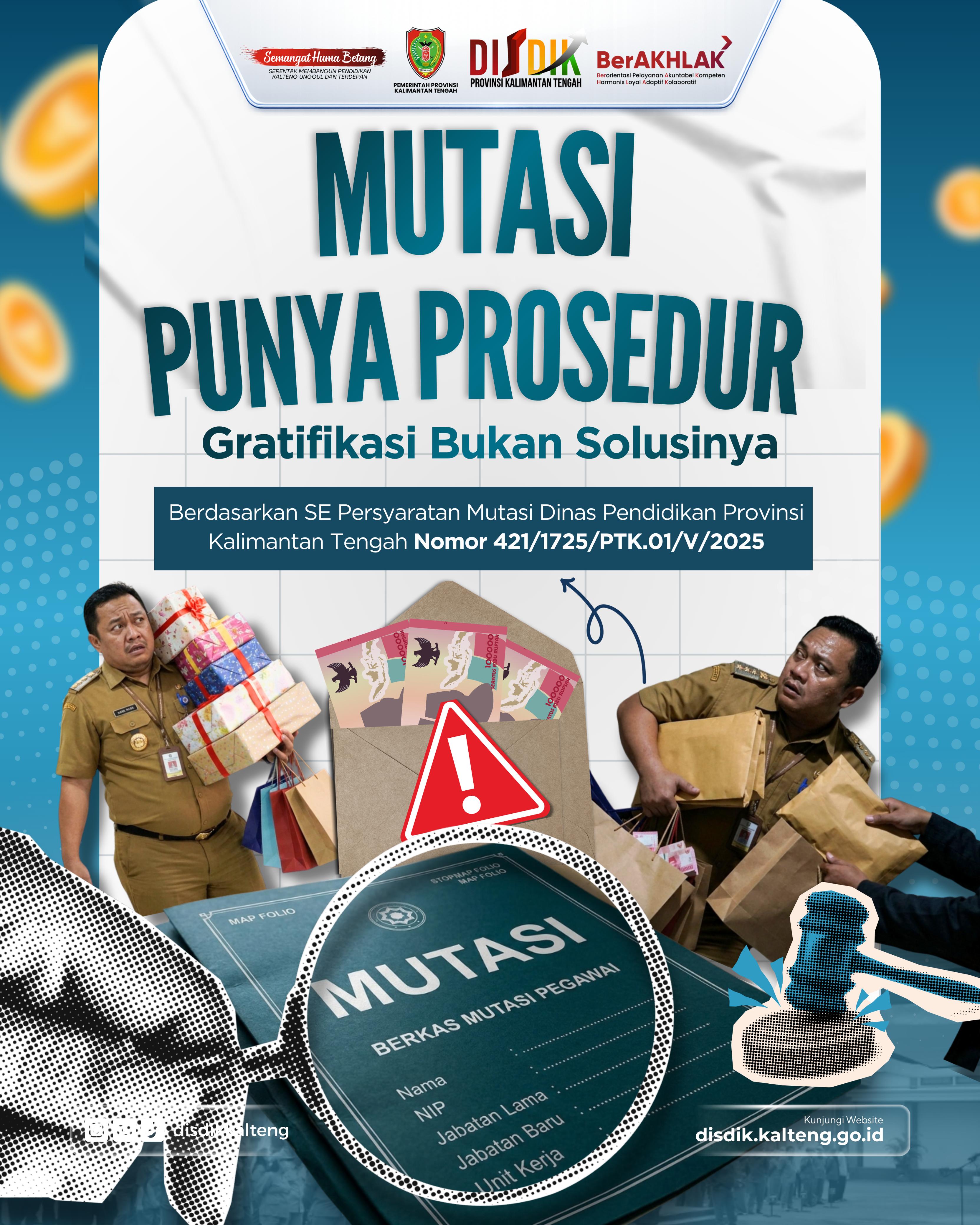 Prosedur  Mutasi GTK Disdik Kalteng