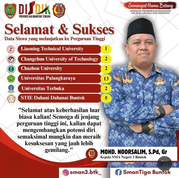 Program Tryout UTBK Gratis dari Gubernur H. Agustiar Sabran Bantu Banyak Siswa Lolos Masuk Perguruan Tinggi
