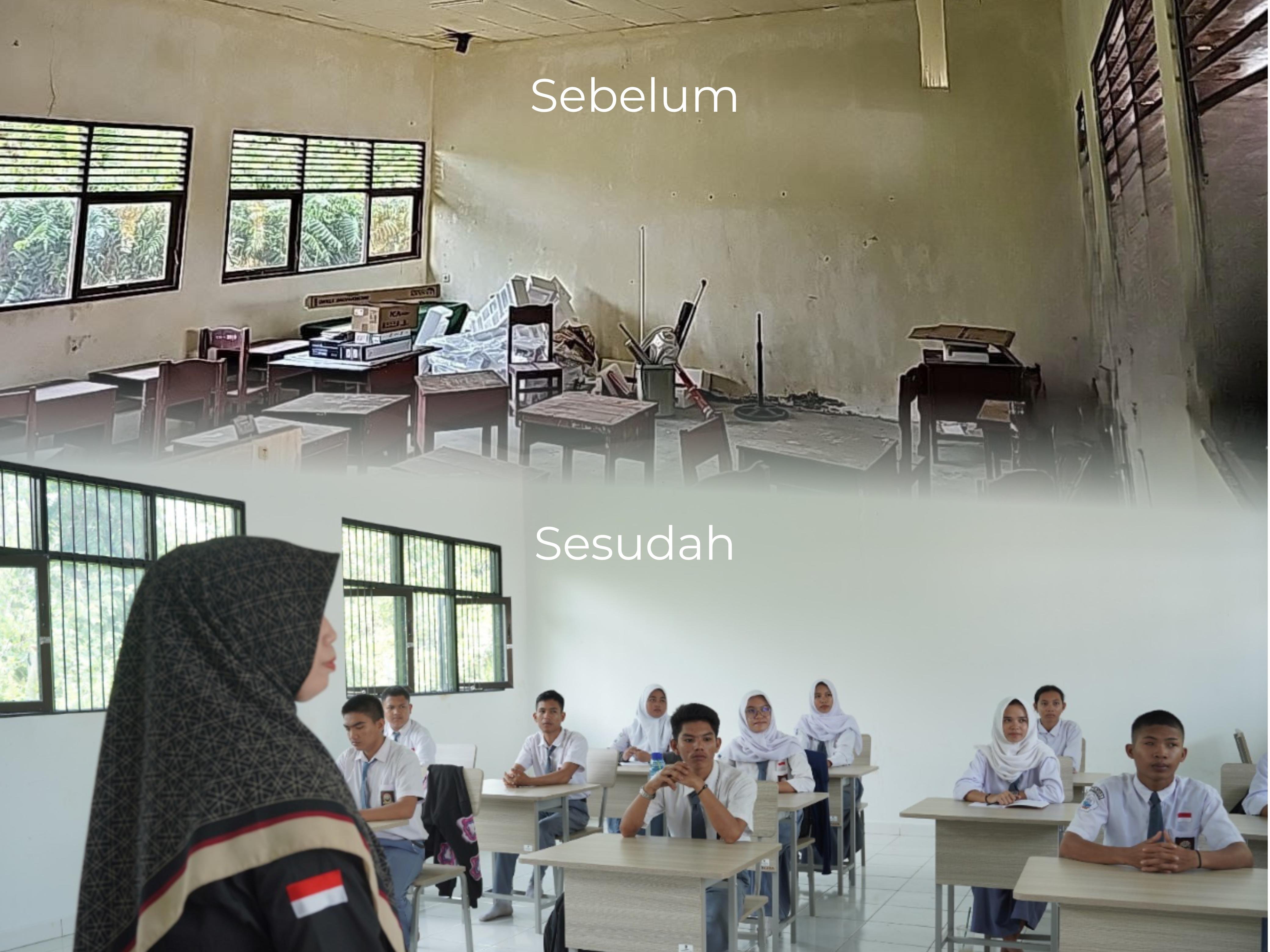 ‎Revitalisasi SMK Negeri 5 Palangka Raya, Siswa: Kini Lebih Tenang dan Semangat