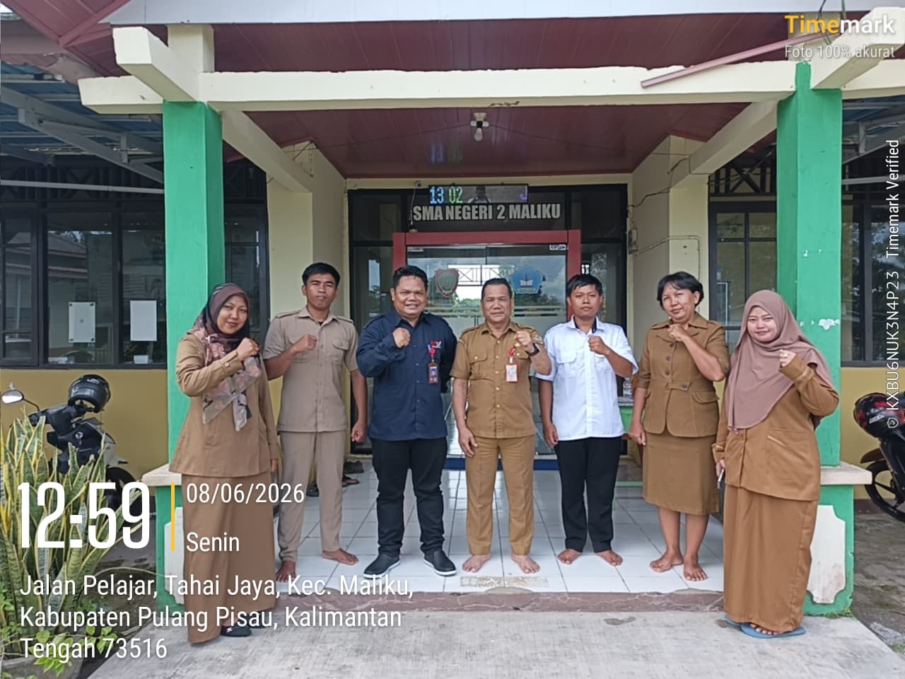 ‎Monitoring PAS Berbasis Kelas Digital Huma Betang di SMAN 2 Maliku Berjalan Sukses, Kehadiran Siswa Capai 99,39 Persen