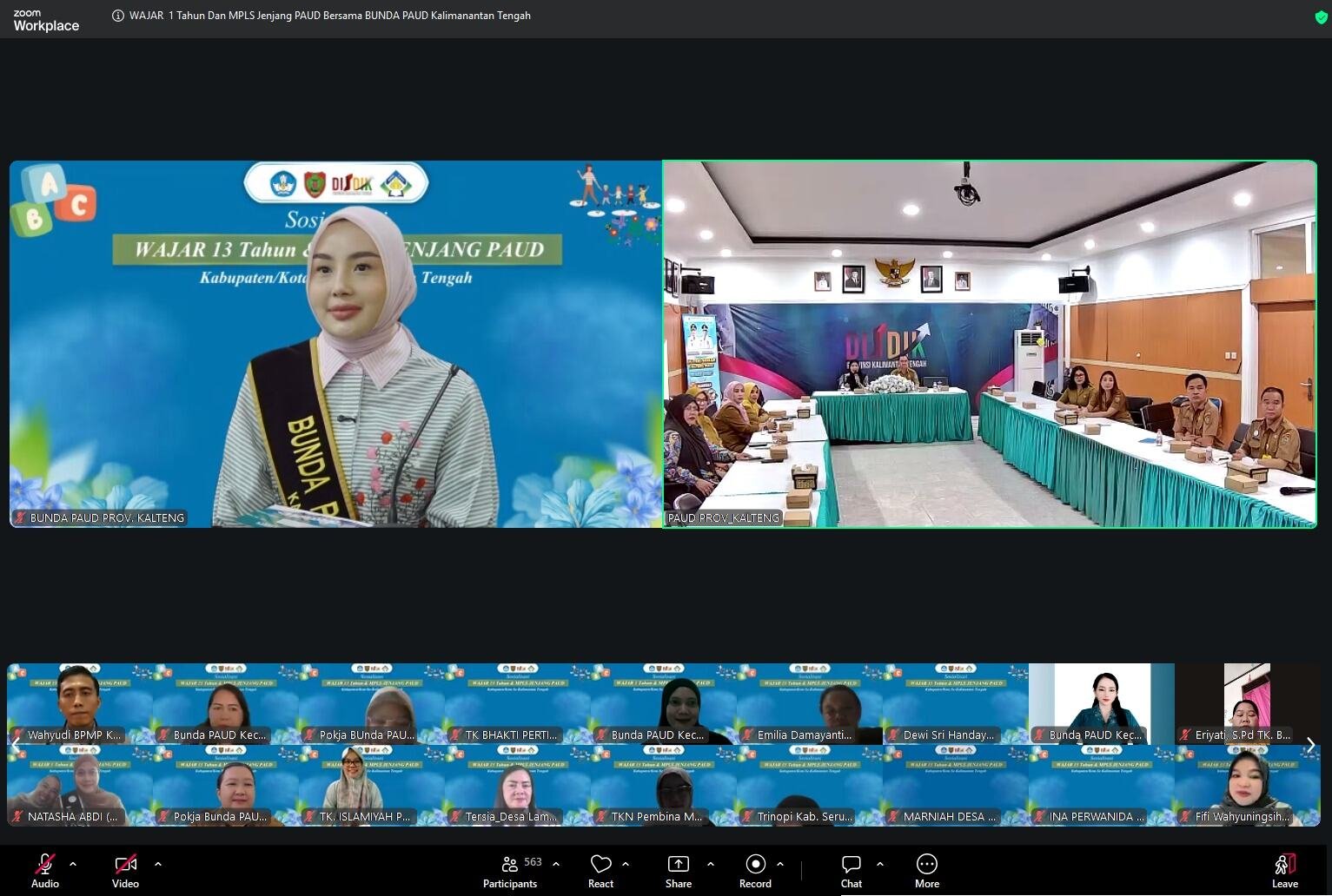 Sosialisasi Wajib Belajar 13 Tahun dan MPLS PAUD, Bunda PAUD Kalteng Ajak Seluruh Elemen Wujudkan Layanan Pendidikan Anak Berkualitas