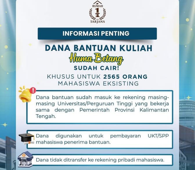 ‎Gubernur Kalteng Agustiar Sabran Lunasi 2.565 UKT Mahasiswa dari 25 Perguruan Tinggi