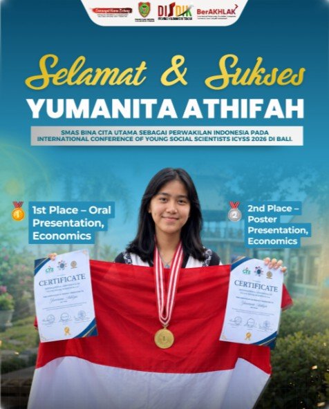 Yumanita Harumkan Nama Indonesia di ICYSS 2026, Raih Dua Penghargaan Bidang Ekonomi