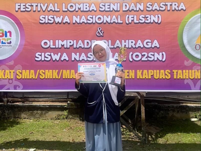 Tembus Nasional, Nanda Widya Putri dari SMAN 2 Kapuas Raih Juara 3 Jurnalistik FLS3N 2026